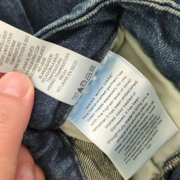 Good American Good 90s Pleated Trousers Indigo Blue Wide Leg  Women's Jeans 10 - Picture 12 of 13